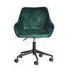 ALEXON Blue Velvet Office Chair with Non-Adjustable Arms by Homy Casa -Homy Casa Shop blue homy casa office stools hd alexon green 64 1000