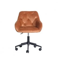 ALExON Orange Velvet Office Chair with Non Adjustable Arms by Homy Casa 13 ALExON Orange Velvet Office Chair with Non Adjustable Arms by Homy Casa -Homy Casa Shop blue homy casa office stools hd alexon terra c3 1000