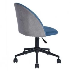 Dudley Blue Upholstered Office Chair by Homy Casa -Homy Casa Shop blue homy casa task chairs dudley dblue 4f 1000