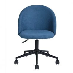 Dudley Blue Upholstered Office Chair by Homy Casa -Homy Casa Shop blue homy casa task chairs dudley dblue c3 1000