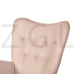 Vintage Velvet Leisure Chairs High-Back Dinning Chairs for Kitchen Living Room - Blush by Homy Casa -Homy Casa Shop blush homy casa dining chairs kas ottoman blush 1f 1000