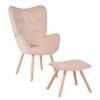 Vintage Velvet Leisure Chairs High-Back Dinning Chairs for Kitchen Living Room - Blush by Homy Casa -Homy Casa Shop blush homy casa dining chairs kas ottoman blush 64 1000