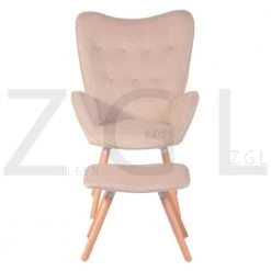 Vintage Velvet Leisure Chairs High-Back Dinning Chairs for Kitchen Living Room - Blush by Homy Casa -Homy Casa Shop blush homy casa dining chairs kas ottoman blush c3 1000