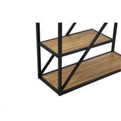 Kornetka Brown Metal Bookcase Accent Cabinet by Homy Casa 10 Kornetka Brown Metal Bookcase Accent Cabinet by Homy Casa -Homy Casa Shop brown homy casa accent cabinets kornetka 1f 1000