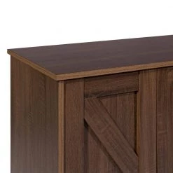 Latza Brown MDF 4-Levels Side Board Accent Cabinet by Homy Casa -Homy Casa Shop brown homy casa accent cabinets latza side board 4 levels 44 1000