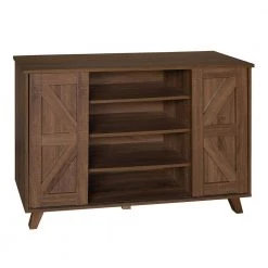 Latza Brown MDF 4-Levels Side Board Accent Cabinet by Homy Casa -Homy Casa Shop brown homy casa accent cabinets latza side board 4 levels 77 1000