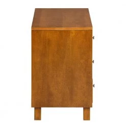 Madian Brown Wood Cabinet With 3-Drawer by Homy Casa -Homy Casa Shop brown homy casa accent cabinets madian 77 1000