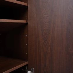 Ravet Brown Shoe Storage Cabinet With 2-Door by Homy Casa 19 Ravet Brown Shoe Storage Cabinet With 2-Door by Homy Casa -Homy Casa Shop brown homy casa accent cabinets ravet 66 1000