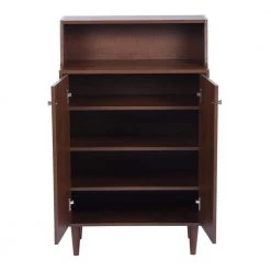 Ravet Brown Shoe Storage Cabinet With 2-Door by Homy Casa 20 Ravet Brown Shoe Storage Cabinet With 2-Door by Homy Casa -Homy Casa Shop brown homy casa accent cabinets ravet 77 1000