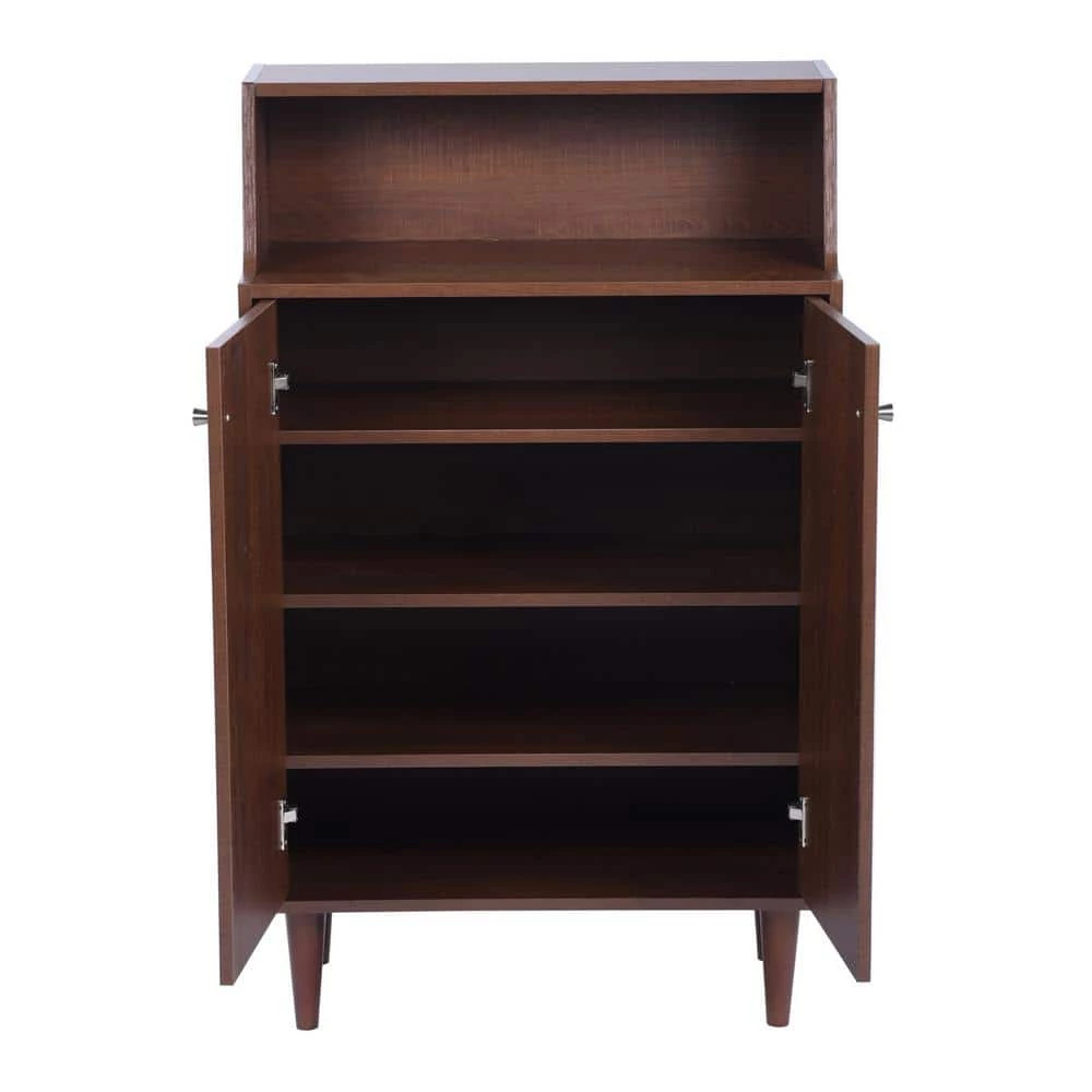 Ravet Brown Shoe Storage Cabinet With 2-Door by Homy Casa 8 Ravet Brown Shoe Storage Cabinet With 2-Door by Homy Casa - Image 6