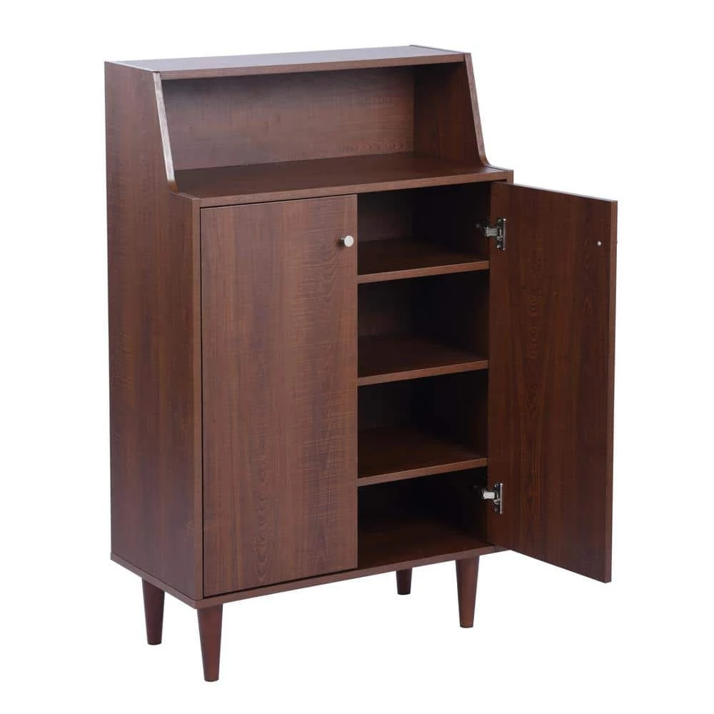 Ravet Brown Shoe Storage Cabinet With 2-Door by Homy Casa 9 Ravet Brown Shoe Storage Cabinet With 2-Door by Homy Casa - Image 7