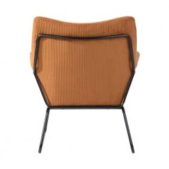 Telles Brown Fabric Upholstered Leisure Chair by Homy Casa -Homy Casa Shop brown homy casa accent chairs hd telles brown 1f 1000