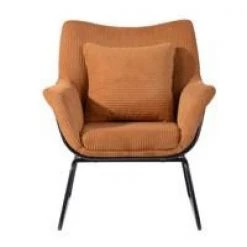 Telles Brown Fabric Upholstered Leisure Chair by Homy Casa -Homy Casa Shop brown homy casa accent chairs hd telles brown c3 1000