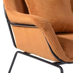 Telles Brown Fabric Upholstered Leisure Chair by Homy Casa -Homy Casa Shop brown homy casa accent chairs hd telles brown fa 1000