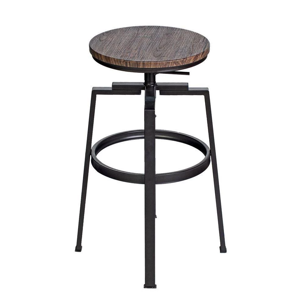 AMAT 28.9in. Metal Frame Height Adjustable Bar Stool (Set of 2) by Homy Casa 10 AMAT 28.9in. Metal Frame Height Adjustable Bar Stool (Set of 2) by Homy Casa - Image 8