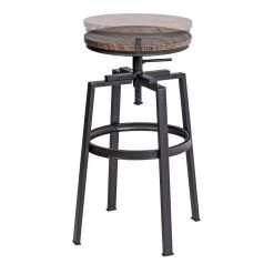 AMAT 28.9in. Metal Frame Height Adjustable Bar Stool (Set of 2) by Homy Casa 22 AMAT 28.9in. Metal Frame Height Adjustable Bar Stool (Set of 2) by Homy Casa -Homy Casa Shop brown homy casa bar stools amat 246t 44 1000