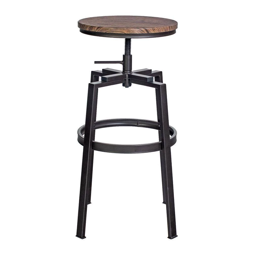 AMAT 28.9in. Metal Frame Height Adjustable Bar Stool (Set of 2) by Homy Casa 8 AMAT 28.9in. Metal Frame Height Adjustable Bar Stool (Set of 2) by Homy Casa - Image 6