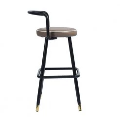 Brown PU upholstery High Barstool(set of 2) by Homy Casa 16 Brown PU upholstery High Barstool(set of 2) by Homy Casa -Homy Casa Shop brown homy casa bar stools ballon high bar lettes 1f 1000