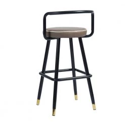 Brown PU upholstery High Barstool(set of 2) by Homy Casa 15 Brown PU upholstery High Barstool(set of 2) by Homy Casa -Homy Casa Shop brown homy casa bar stools ballon high bar lettes 4f 1000