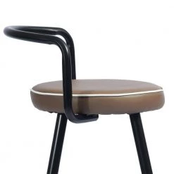 Brown PU upholstery High Barstool(set of 2) by Homy Casa 18 Brown PU upholstery High Barstool(set of 2) by Homy Casa -Homy Casa Shop brown homy casa bar stools ballon high bar lettes fa 1000