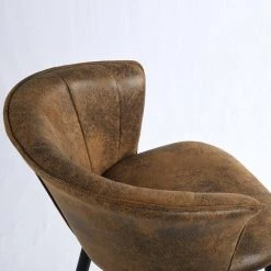 Doncic 40.2 in. Brown Low Back Metal Frame Counter Stool with Fabric Seat ( Set of 2) by Homy Casa 19 Doncic 40.2 in. Brown Low Back Metal Frame Counter Stool with Fabric Seat ( Set of 2) by Homy Casa -Homy Casa Shop brown homy casa bar stools doncic bar 30 brown suede black gold leg 66 1000