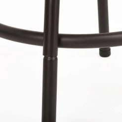 HAILEY 33.5 in. Brown Low Back Metal Frame Cushioned Bar Stool (Set of 2) by Homy Casa -Homy Casa Shop brown homy casa bar stools hd hailey 24 inch brown 2pcs 76 1000 1