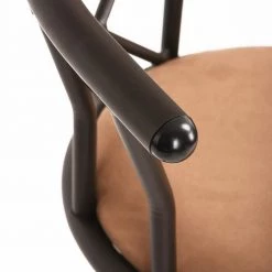 HAILEY 33.5 in. Brown Low Back Metal Frame Cushioned Bar Stool (Set of 2) by Homy Casa -Homy Casa Shop brown homy casa bar stools hd hailey 24 inch brown 2pcs fa 1000 1