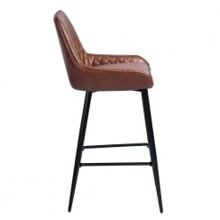 Dining Room Barstool Rabiot Bar Brown Bar Stool 17 in. x 19 in. x 40 in. (Set of 2) by Homy Casa -Homy Casa Shop brown homy casa bar stools rabiot bar brown 4f 1000