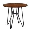 Irizo 36 in H. Round Brown MDF Bar Table (Seat 4) by Homy Casa -Homy Casa Shop brown homy casa bar tables irizo small 6328 64 1000