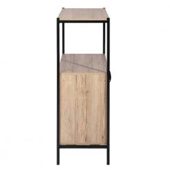 Bebou 70.9 in. Brown Wood 3-Shelves Side Bookcase by Homy Casa -Homy Casa Shop brown homy casa bookcases bookshelves hd bebou side board high 4f 1000