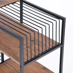 Open Back Bookcase 29.1 in. Brown Metal 4 -Shelf Ladder Bookcase by Homy Casa 16 Open Back Bookcase 29.1 in. Brown Metal 4 -Shelf Ladder Bookcase by Homy Casa -Homy Casa Shop brown homy casa bookcases bookshelves line bent lmkz 44 1000