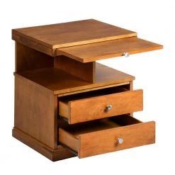 Slany 20 in. Brown C-Top Wood End Table With 2-Drawer by Homy Casa 20 Slany 20 in. Brown C-Top Wood End Table With 2-Drawer by Homy Casa -Homy Casa Shop brown homy casa c tables slany 4f 1000