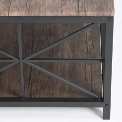 Grain 43.3 in. Brown Rectangular MDF Coffee Table by Homy Casa 26 Grain 43.3 in. Brown Rectangular MDF Coffee Table by Homy Casa -Homy Casa Shop brown homy casa coffee tables grain mdf db hm 76 1000