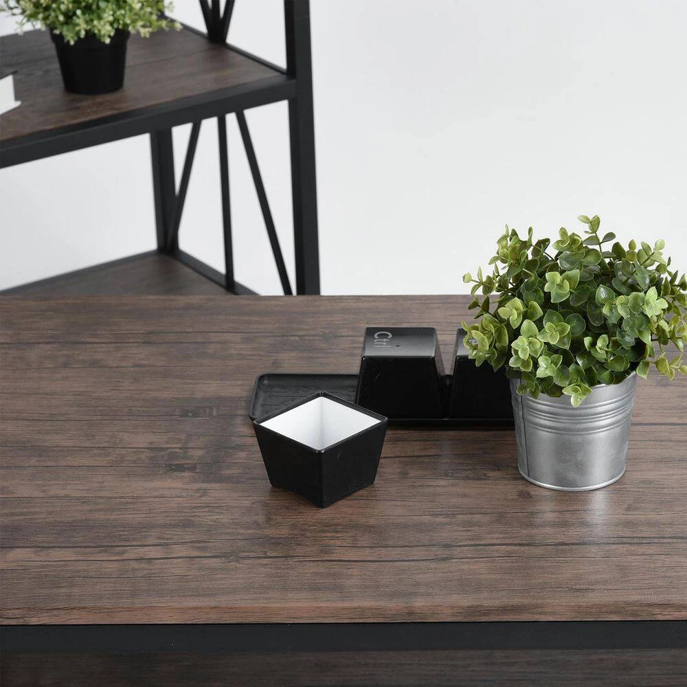 Grain 43.3 in. Brown Rectangular MDF Coffee Table by Homy Casa 13 Grain 43.3 in. Brown Rectangular MDF Coffee Table by Homy Casa - Image 11