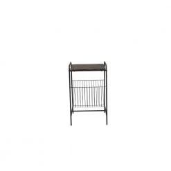 16.93 in. Brown Rectangle Wood Coffee Table with Metal Leg by Homy Casa -Homy Casa Shop brown homy casa coffee tables hd brissett c3 1000