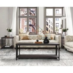 ZEN 47.2 in. Brown Rectangle Wood Coffee Table by Homy Casa -Homy Casa Shop brown homy casa coffee tables hd zen coffee table 77 1000