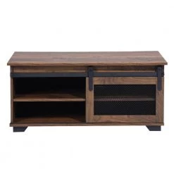 NEWBARN 39 .4 in. Brown 17.7 in. Rectangle Wood Coffee Table With Collect by Homy Casa -Homy Casa Shop brown homy casa coffee tables newbarn coffee table c3 1000