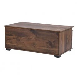 NEWBARN 39 .4 in. Brown 17.7 in. Rectangle Wood Coffee Table With Collect by Homy Casa 17 NEWBARN 39 .4 in. Brown 17.7 in. Rectangle Wood Coffee Table With Collect by Homy Casa -Homy Casa Shop brown homy casa coffee tables newbarn coffee table drawer 1f 1000