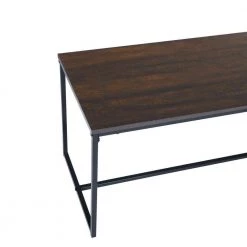 Upasana 47.2 in. Dark Brown L Shape Manufactured Wood Coffee Table by Homy Casa -Homy Casa Shop brown homy casa coffee tables upasana 66 1000