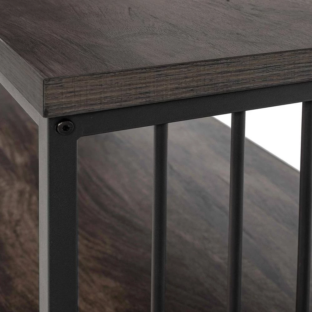 Zen 47.2 in. Brown Rectangular MDF Coffee Table by Homy Casa 9 Zen 47.2 in. Brown Rectangular MDF Coffee Table by Homy Casa - Image 7