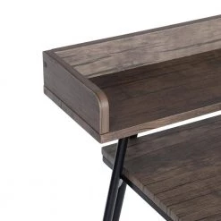 Brown Computer Desk Board with Metal Desk Study Room by Homy Casa -Homy Casa Shop brown homy casa computer desks acer hm fa 1000