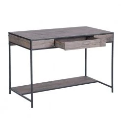 Carbon Loft Searz Rustic 1-Drawer Computer Writing Desk by Homy Casa -Homy Casa Shop brown homy casa computer desks blackburn lmkz 77 1000