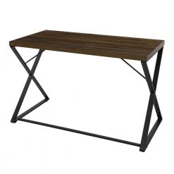 BRANTLEY 47.2 in. Rectangle Metal Frame Wood Computer Desk by Homy Casa