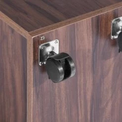 Midtown 47.4 in. Brown Retangular Wood Computer Desk with Removable Shelves by Homy Casa -Homy Casa Shop brown homy casa computer desks hd midtown lr walnut a 76 1000