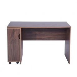 Midtown 47.4 in. Brown Retangular Wood Computer Desk with Removable Shelves by Homy Casa -Homy Casa Shop brown homy casa computer desks hd midtown lr walnut a c3 1000