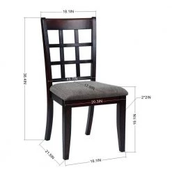 Tarik 48 in. Rectangular Brown Wood Writing Desk Office Set with Chair by Homy Casa -Homy Casa Shop brown homy casa computer desks hd tarik fa 1000