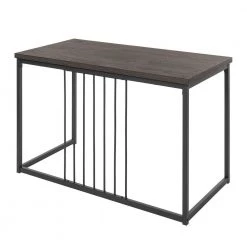 ZEN 47.2 in. Metal Frame Wood Computer Desk by Homy Casa -Homy Casa Shop brown homy casa computer desks hd zen desk 1f 1000