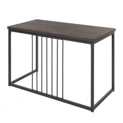 Computer Desk 47.2 in. W Brown Metal Frame MDF Wood by Homy Casa -Homy Casa Shop brown homy casa computer desks zen desk 1f 1000