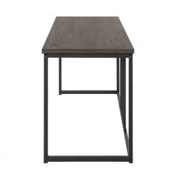 Computer Desk 47.2 in. W Brown Metal Frame MDF Wood by Homy Casa -Homy Casa Shop brown homy casa computer desks zen desk 4f 1000
