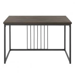 Computer Desk 47.2 in. W Brown Metal Frame MDF Wood by Homy Casa -Homy Casa Shop brown homy casa computer desks zen desk 77 1000